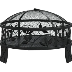 VIDAXL - Foyer avec tisonnier 50 cm xxl acier