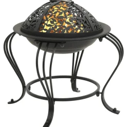 VIDAXL - Foyer avec tisonnier 49 cm acier