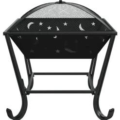 VIDAXL - Foyer avec tisonnier 50 cm xxl acier