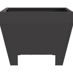 VIDAXL - Foyer carré noir 50x50x30 cm en acier