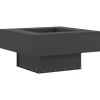VIDAXL - Foyer carré noir 60x60x30 cm en acier