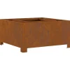 VIDAXL - Foyer carré 60x60x30 cm en acier résistant aux intempéries