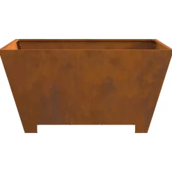 VIDAXL - Foyer carré 80x80x40 cm en acier weathering