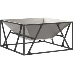 VIDAXL - Foyer carré 80x80x40 cm en acier résistant aux intempéries