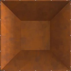 VIDAXL - Foyer carré 80x80x40 cm en acier résistant aux intempéries