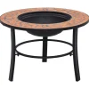 VIDAXL - Foyer mosaïque terre cuite 68 cm céramique