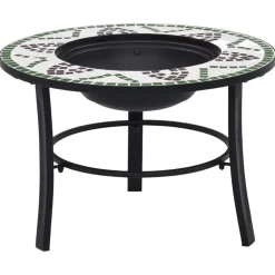 VIDAXL - Foyer mosaïque vert 68 cm céramique