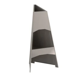 VIDAXL - Foyer pyramid 50x45x95 cm en acier résistant aux intempéries