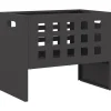 VIDAXL - Foyer rectangulaire noir 50x30x40 cm acier