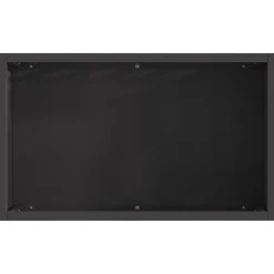 VIDAXL - Foyer rectangulaire noir 50x30x40 cm acier