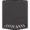 VIDAXL - Foyer sans fumée hexagonal noir 48x48x51 cm en acier