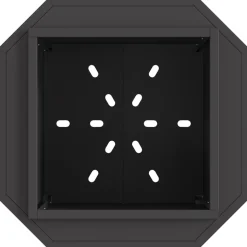 VIDAXL - Foyer sans fumée noir 48x48x51 cm en acier