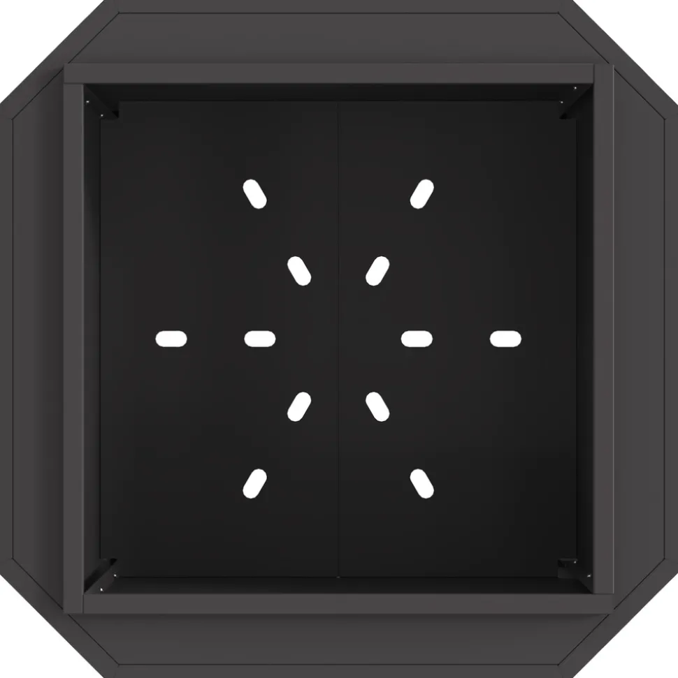 VIDAXL - Foyer sans fumée noir 58x58x51 cm acier