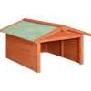 VIDAXL - Garage de tondeuse à gazon 72x87x50 cm bois de sapin solide