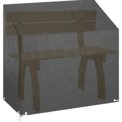 VIDAXL - Housse de banc de jardin 8 艙illets 130x70x70/88 cm polyéthylène