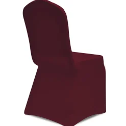 VIDAXL - Housse de chaise extensible 4 pcs bordeaux