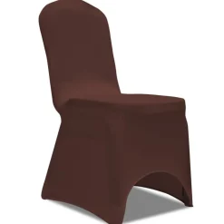 VIDAXL - Housse de chaise extensible 4 pcs marron