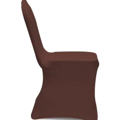 VIDAXL - Housse de chaise extensible 4 pcs marron