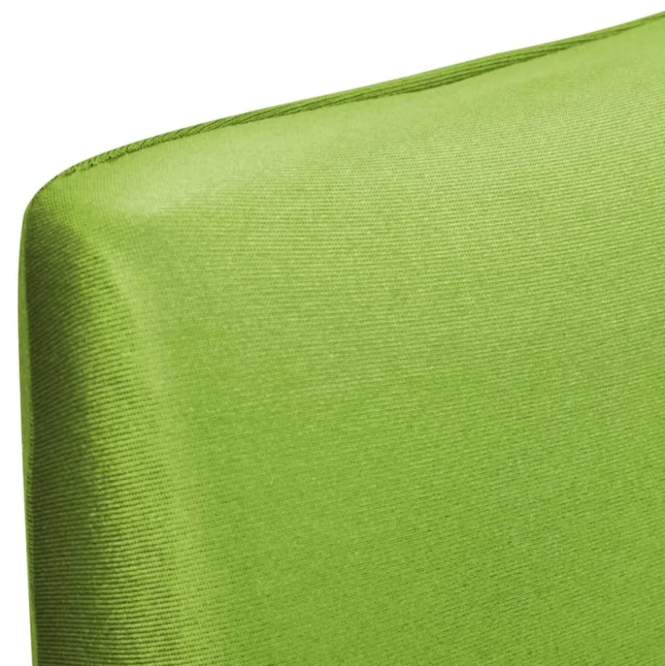 VIDAXL - Housse de chaise droite extensible 6 pcs vert