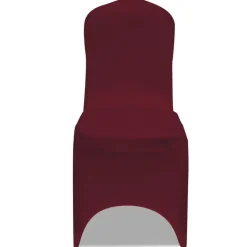 VIDAXL - Housse de chaise extensible 100 pcs bordeaux
