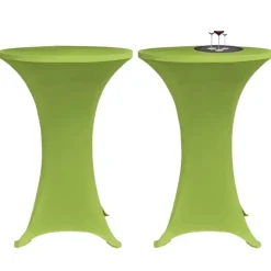 VIDAXL - Housse de table extensible 2 pcs 60 cm verte