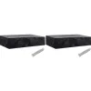 VIDAXL - Housses de chaise de jardin 8 艙illets 2 pcs 218 x 77 x 55 cm