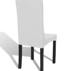 VIDAXL - Housses extensibles de chaise 6 pcs blanc