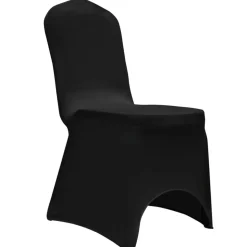 VIDAXL - Housses élastiques de chaise noir 12 pcs
