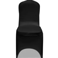 VIDAXL - Housses élastiques de chaise noir 12 pcs