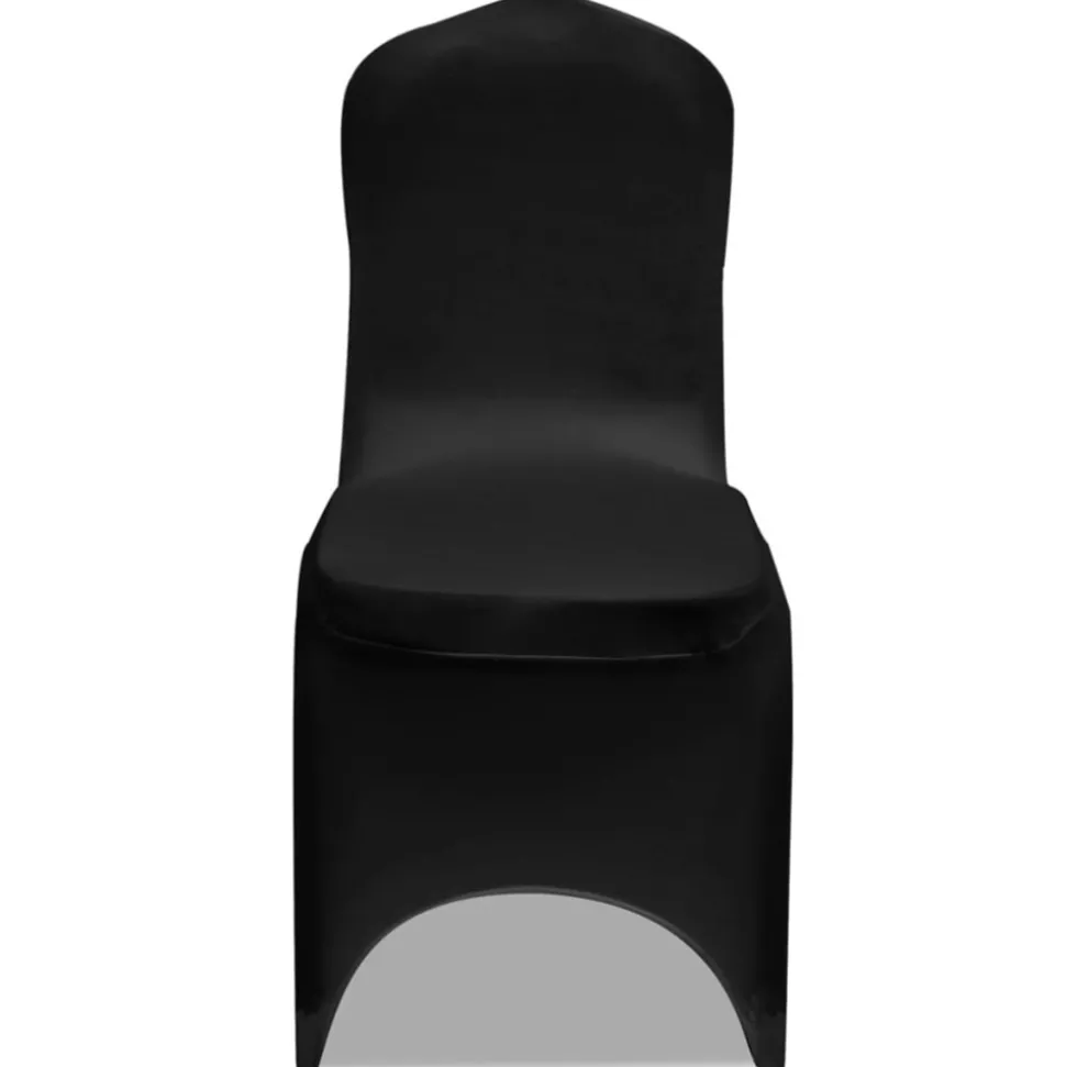 VIDAXL - Housses élastiques de chaise noir 12 pcs