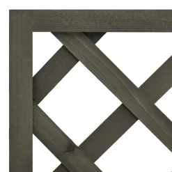 VIDAXL - Jardinière à treillis de jardin gris 50x25x90 cm bois de sapin
