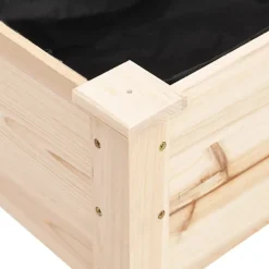 VIDAXL - Jardinière avec doublure 71x37x76 cm bois massif de sapin