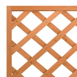 VIDAXL - Jardinière avec treillis marron bois massif de sapin