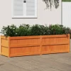 VIDAXL - Jardinière cire marron 180x50x50 cm bois de pin massif