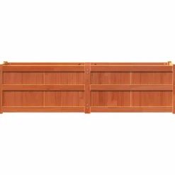 VIDAXL - Jardinière cire marron 180x50x50 cm bois de pin massif