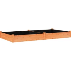 VIDAXL - Lit surélevé de jardin doublure 240x120x25 cm bois massif sapin