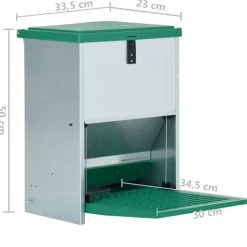 VIDAXL - Mangeoire automatique pour volaille avec pédale 12 kg