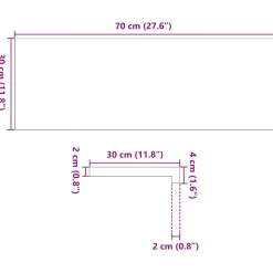 VIDAXL - Marches d'escalier 16 pcs marron clair 70x30x2 cm chêne massif