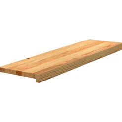 VIDAXL - Marches d'escalier 4 pcs marron clair 90x30x2 cm chêne massif