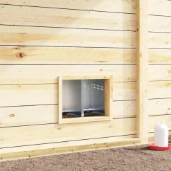 VIDAXL - Nichoir à poules2 compartiments avec pieds en acier galvanisé