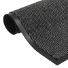 VIDAXL - Paillasson rectangulaire 80 x 120 cm anthracite