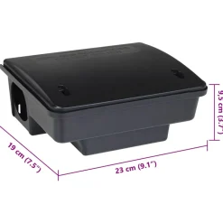 VIDAXL - Pièges à souris 4 pcs noir 23x19x9,5 cm