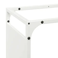 VIDAXL - Portant de bois chauffage blanc 60x28x65 cm