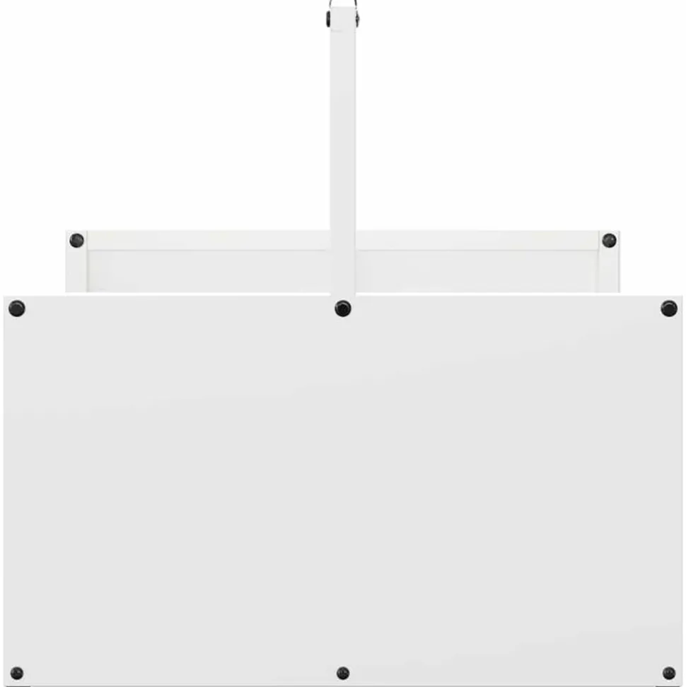 VIDAXL - Portant de bois chauffage blanc 40x40x40 cm