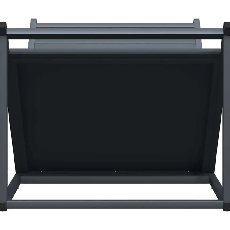 VIDAXL - Portant de bois chauffage anthracite 70x43x34,5 cm