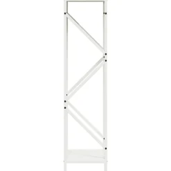 VIDAXL - Portant de bois chauffage blanc 34x25x100 cm