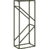 VIDAXL - Portant de bois chauffage vert olive 40x25x100 cm