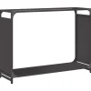 VIDAXL - Portant de bois chauffage noir 90x28x65 cm