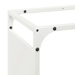 VIDAXL - Portant de bois chauffage blanc 90x28x90 cm