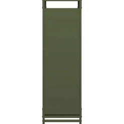 VIDAXL - Portant de bois chauffage vert olive 90x28x90 cm
